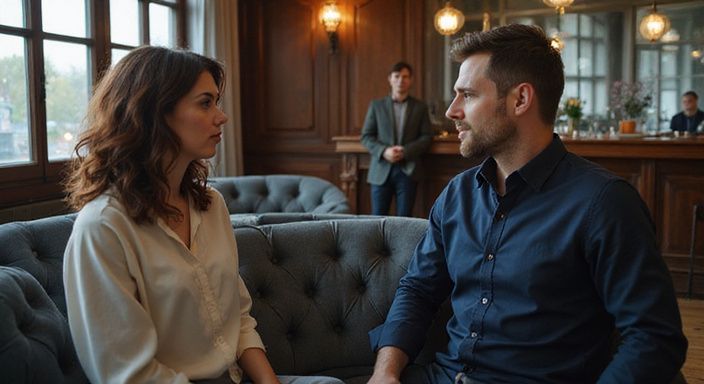 Ein stilvolles Lounge-Ambiente in einem Swinger-Club mit entspannter Atmosphäre.