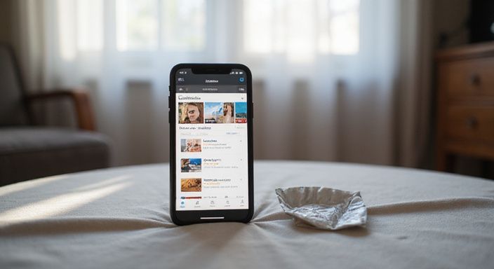 Ein moderner Smartphone-Bildschirm zeigt lokale Dienstleistungen und Bewertungen. Ein moderner Smartphone-Bildschirm zeigt lokale Dienstleistungen und Bewertungen.