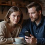 Erotische Kontakte und Sex-Dating in Niederösterreich: Jetzt diskrete Abenteuer erleben Ein Paar sitzt entspannt in einem gemütlichen Café