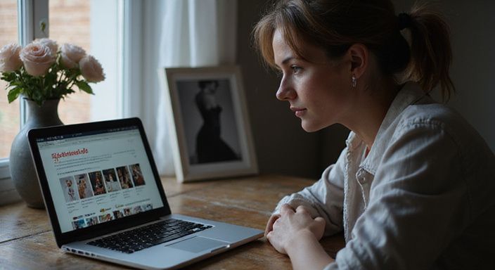 Eine Person arbeitet entspannt an einem Laptop mit erotischen Anzeigen. Eine Person arbeitet entspannt an einem Laptop mit erotischen Anzeigen für Sexkontakt Saarland.