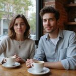 Sexkontakt Sachsen: So findest du heiße Dates in deiner Nähe Ein junges Paar sitzt lächelnd in einem Café und genießt gemeinsam Kaffee