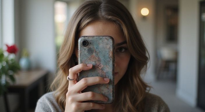 Das Bild zeigt eine Person mit einem Smartphone in der Hand. sexkontakt in Sankt Pölten finden